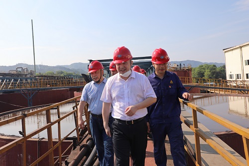 湖南黃金集團黨委書記、董事長王選祥一行到中南冶煉調(diào)研