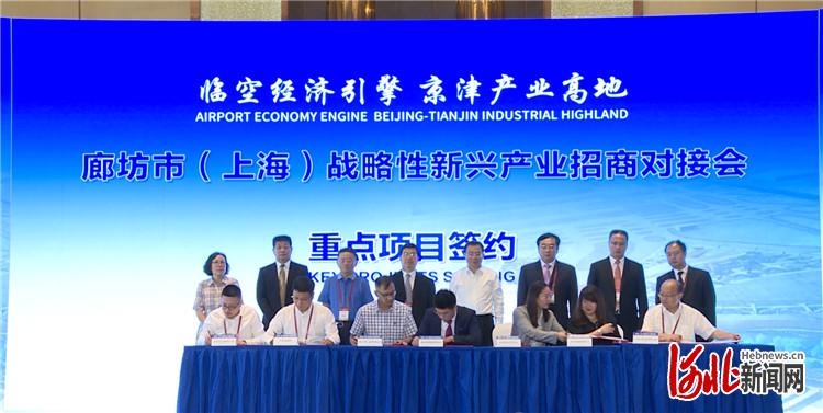 河北省廊坊市在滬舉辦戰(zhàn)略性新興產業(yè)招商對接會