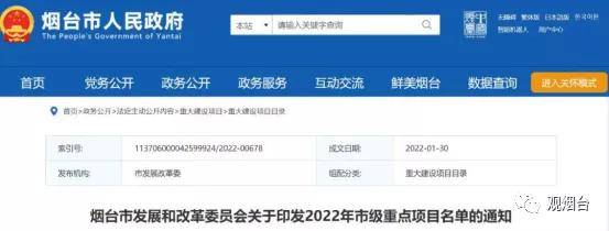 “觀(guān)煙臺(tái)”特稿丨上班首日煙臺(tái)敲定今年300個(gè)市級(jí)重點(diǎn)項(xiàng)目